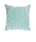 Tiwari Home 22" Green and White Beaded Square Throw Pillow - Down Filler